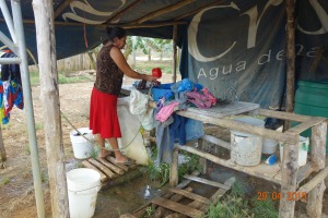 Community wash area near the Medio Queso well 